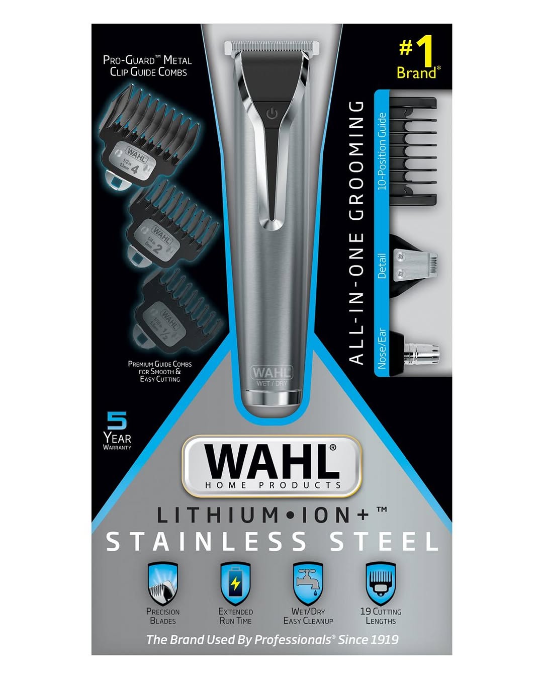 Wahl Stainless Steel Lithium Ion Plus