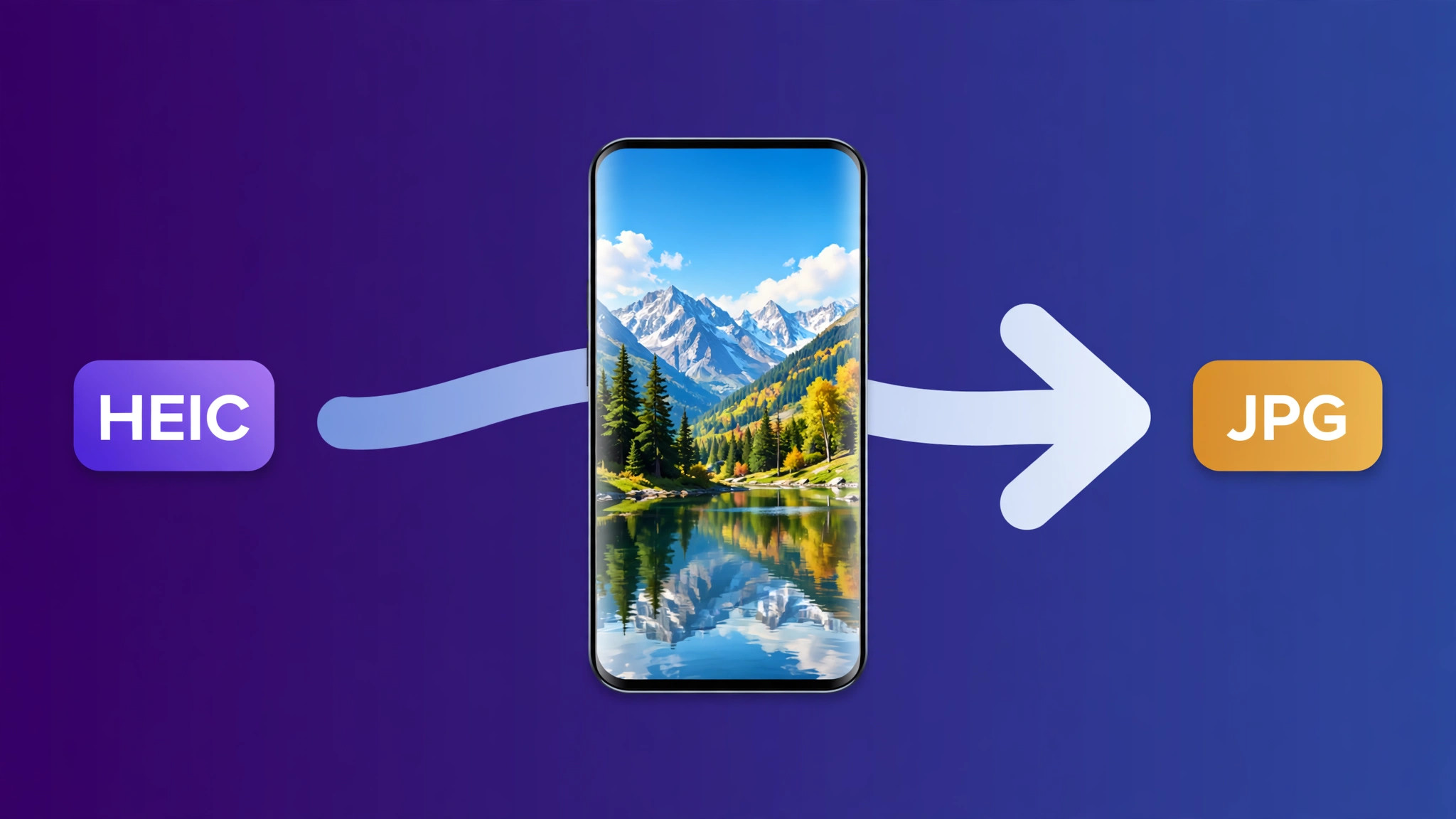 HEIC to JPG Converter: an iPhone photo converting from HEIC to JPG