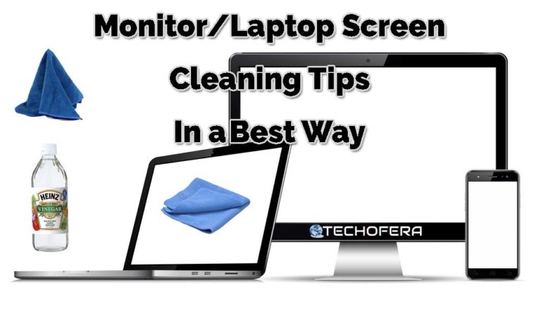 best way to clean touch screen computer monitor