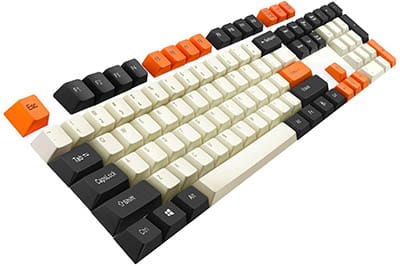 Keycaps-Havit-PBT-Gaming-Keycap-Mechanical-KeyboardBlack-White-Orange
